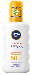 De Online Drogist Nivea Sun Sensitive Immediate Protect Zonnespray SPF50+ 200ML aanbieding