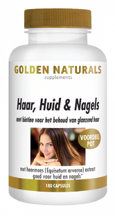 Golden Naturals Haar Huid & Nagels Capsules 180VCP