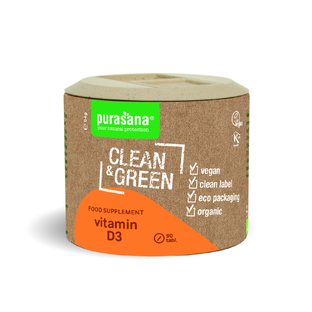 Purasana Clean & Green Vitamin D3 Tabletten 90TB
