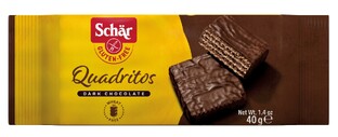 Schar Quadritos Cacao Wafeltjes Glutenvrij 40GR Schar Quadritos Cacao Wafeltjes Glutenvrij 40GR