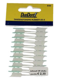 Duodent Tandenstokers Rubber XS-S 20ST