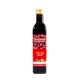 Terschellinger Cranberries Cranberrysap Gezoet 500ML Terschellinger Cranberries Cranberrysap Gezoet 500ML