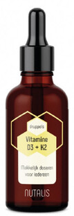 Nutalis Vitamine D3 + K2 Druppels 50ML Nutalis Vitamine D3 + K2 Druppels 50ML