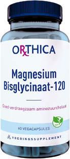 Orthica Magnesium Bisglycinaat-120 (60 stuks) Capsules 60CP Orthica Magnesium Bisglycinaat-120 (60 stuks) Capsules 60CP
