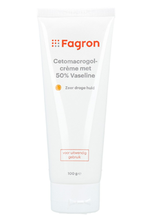 Fagron Cetomacrogolcrème met 50% Vaseline 100GR Fagron Cetomacrogolcrème met 50% Vaseline 100GR