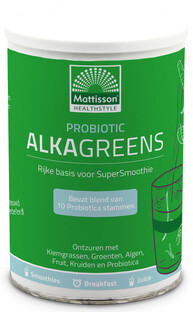 Mattisson HealthStyle AlkaGreens Probiotic Poeder 300GR Mattisson HealthStyle AlkaGreens Probiotic Poeder 300GR