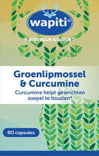 Wapiti Groenlipmossel & Curcumine Extract Capsules 60CP