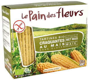 Le Pain des Fleurs Crackers Maïs 150GR Le Pain des Fleurs Crackers Maïs 150GR