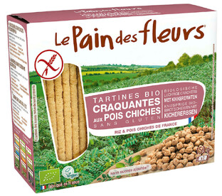 Le Pain des Fleurs Crackers Kikkererwten 150GR Le Pain des Fleurs Crackers Kikkererwten 150GR