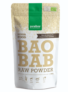 Purasana Vegan Baobab Raw Powder 200GR  Purasana Vegan Baobab Raw Powder 200GR
