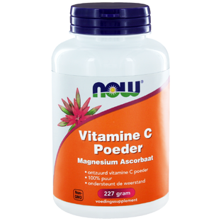 NOW Vitamine C Poeder Magnesium Ascorbaat 227GR