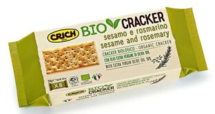 Crich Biocrackers Sesam & Rozemarijn 250GR Crich Biocrackers Sesam & Rozemarijn 250GR