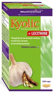MannaVital Kyolic + Lecithine Capsules 200CP MannaVital Kyolic + Lecithine Capsules 200CP