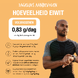 Purasana Vegan Protein Poeder Rijst Naturel 400GR hoeveelheid eiwit en model