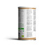 Purasana Vegan Protein Poeder Erwt Naturel 400GR achterkant verpakking