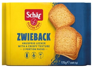 Schar Zwieback Beschuit Glutenvrij 175GR Schar Zwieback Beschuit Glutenvrij 175GR