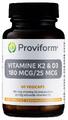 Proviform Vitamine K2 & D3 180 mcg/25 mcg Capsules 60VCP