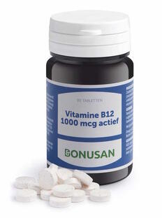 Bonusan Vitamine B12 1000 mcg Actief Zuigtabletten 90TB
