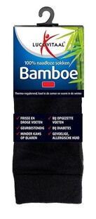 De Online Drogist Lucovitaal Bamboe Sokken Zwart 43-46 1PR aanbieding