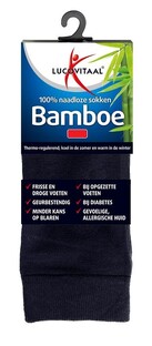 De Online Drogist Lucovitaal Bamboe Sokken Blauw 43-46 1PR aanbieding