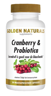 Golden Naturals Cranberry & Probiotica Capsules 30VCP