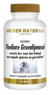 Golden Naturals Vloeibare Groenlipmossel Capsules 60CP  Golden Naturals Vloeibare Groenlipmossel Capsules 60CP