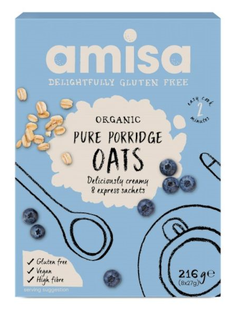 Amisa Pure Porridge Oats Sachets 216GR