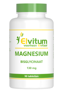 Elvitum Magnesium Bisglycinaat 130mg Tabletten 90TB Elvitum Magnesium Bisglycinaat 130mg Tabletten 90TB