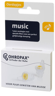 Ohropax Filter Music Oordopjes 1PR Ohropax Filter Music Oordopjes 1PR