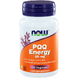 NOW PQQ Energy 20mg Capsules 30CP NOW PQQ Energy 20mg Capsules 30CP