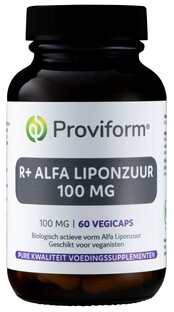 Proviform R+ Alfa Liponzuur 100mg Vegicaps 60VCP Proviform R+ Alfa Liponzuur 100mg Vegicaps 60VCP