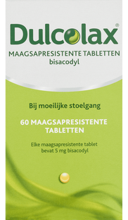 Dulcolax Maagsapresistente Bisacodyl 5mg Tabletten 60TB Dulcolax Maagsapresistente Bisacodyl 5mg Tabletten 60TB