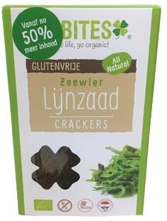 Biobites Lijnzaad Crackers Zeewier 90GR