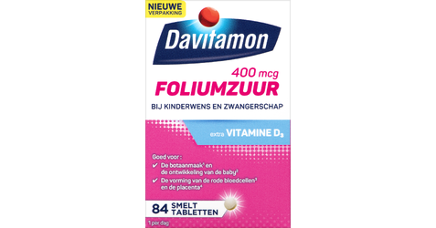 Foliumzuur met Vitamine D3 Smelttabletten
