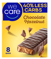 WeCare Lower Carb Chocolate Hazelnut Bars 8ST