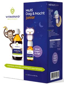 Vitakruid Multi Dag & Nacht Junior 100% Vegan 1ST Vitakruid Multi Dag & Nacht Junior 100% Vegan 1ST