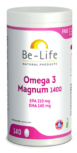 Be-Life Omega 3 Magnum 1400 Capsules 140CP Be-Life Omega 3 Magnum 1400 Capsules 140CP