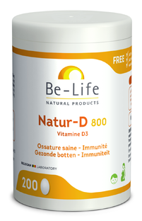 Be-Life Natur-D 800 Capsules 200CP