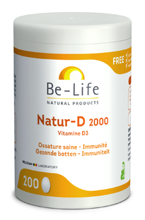 Be-Life Natur-D 2000 Capsules 200CP Be-Life Natur-D 2000 Capsules 200CP