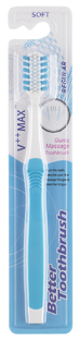 Better Toothbrush Regular Soft Blauw 1ST