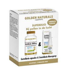 Golden Naturals Scutellaria Capsules + Neusspray 1ST