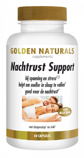 Golden Naturals Nachtrust Formule Capsules 60VCP Golden Naturals Nachtrust Formule Capsules 60VCP
