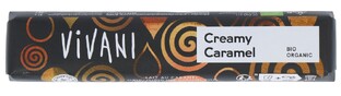 Vivani Chocolade Reep Creamy Caramel 40GR Vivani Chocolade Reep Creamy Caramel 40GR