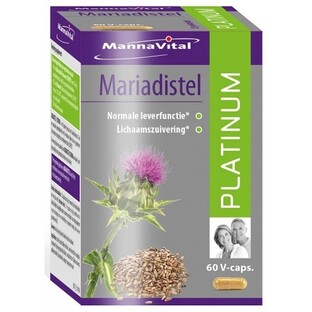 MannaVital Mariadistel Platinum Vegicaps 60VCP MannaVital Mariadistel Platinum Vegicaps 60VCP