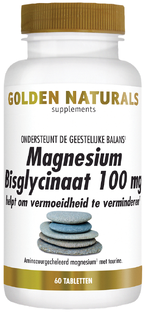 Golden Naturals Magnesium Bisglycinaat Tabletten 60TB Golden Naturals Magnesium Bisglycinaat Tabletten 60TB