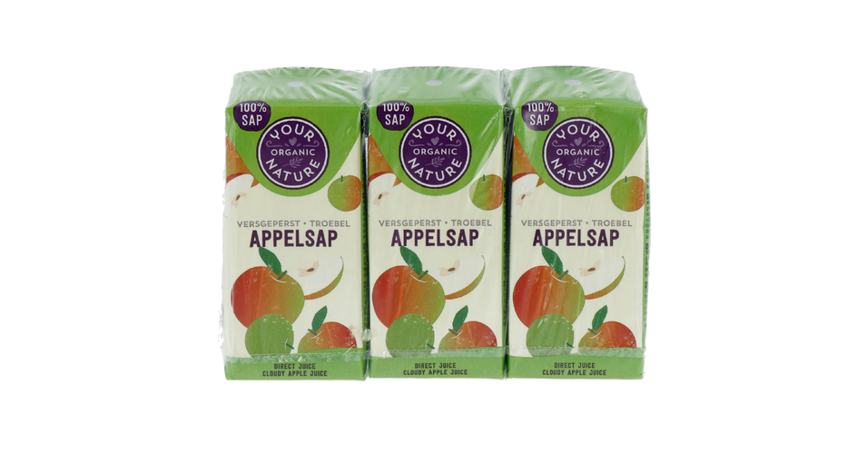 SugarOnTopページ Your Organic Nature Appelsap 6PAK | De Online Drogist