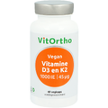 VitOrtho Vitamine D3 en K2 Vegan Capsules 60VCP