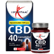 Lucovitaal CBD Cannabidiol 40mg Capsules 30CP verpakking + pot