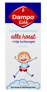 Dampo Kindersiroop Alle Hoest + Vrije Luchtwegen 100ML Dampo Kindersiroop Alle Hoest + Vrije Luchtwegen 100ML