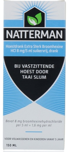 Natterman Broomhexine Hoestdrank Extra Sterk Broomhexine HCI 8mg/5ml - Suikervij 150ML